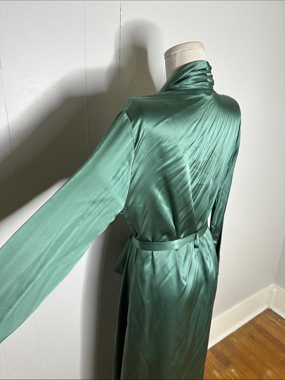 La Perla Silk Art Deco Look Nightgown And Robe Romantic Peignoir Set Size 2 - Picture 8 of 11